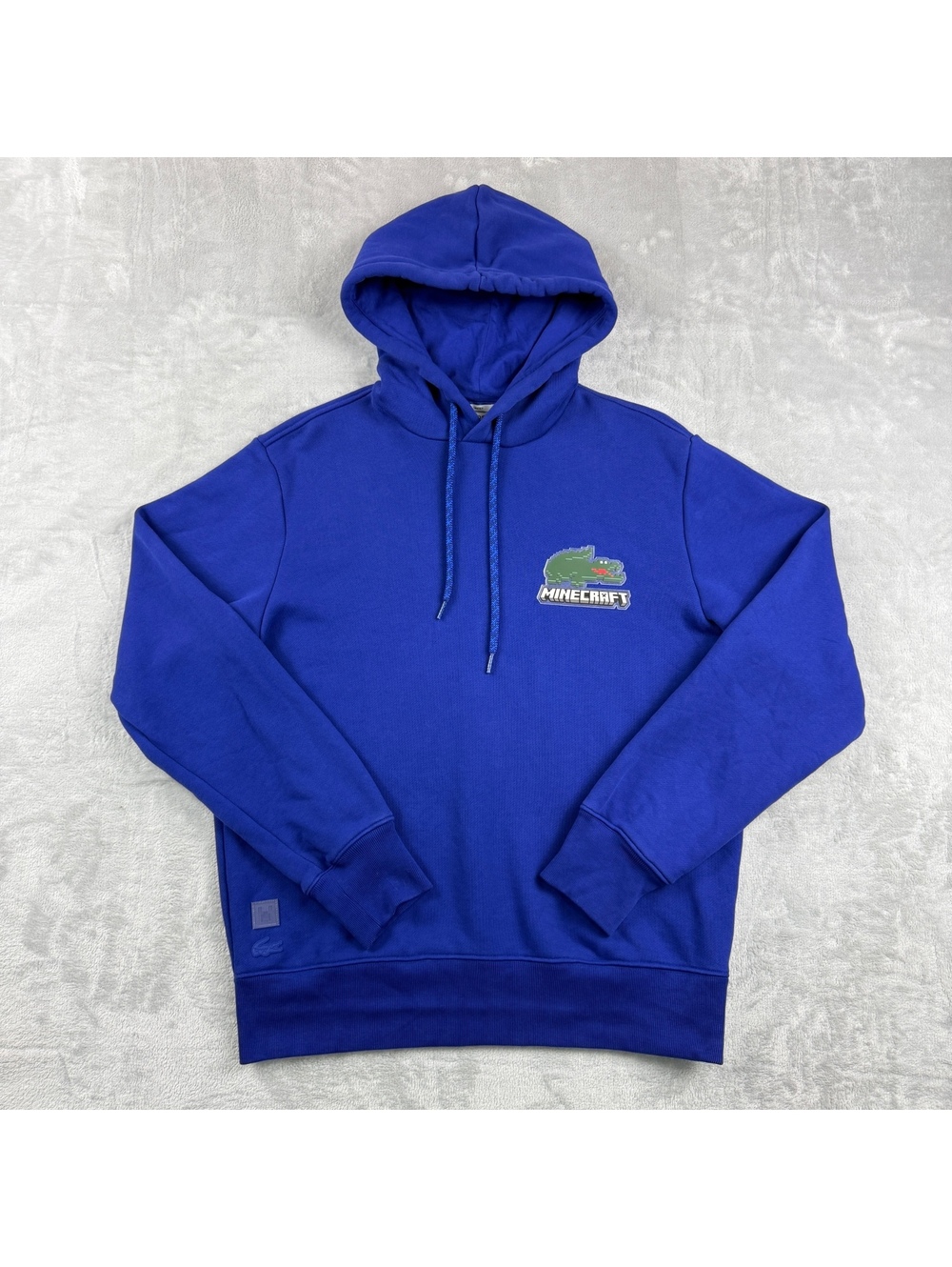 Lacoste X Minecraft Hooded Cotton Fleece Hoodie Unisex M Game Luxury Collab Rare